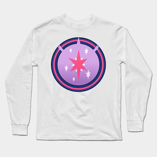 Subtle Brony - Twilight Sparkle Cutie Circle Long Sleeve T-Shirt by nimaru